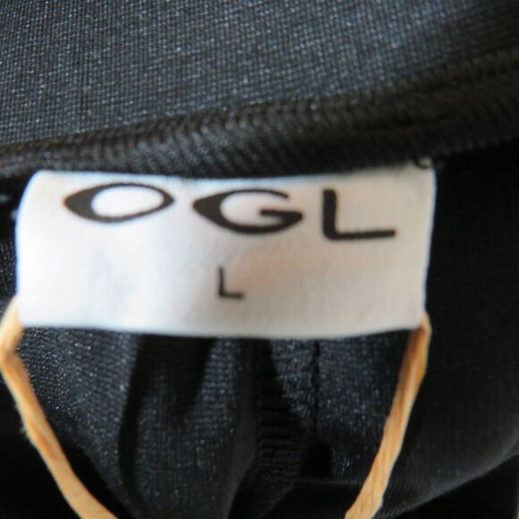 OGL Bamboo Blend Ponte Wide Leg Drapey Pull On Pants Black Size Large - Picture 3 of 11